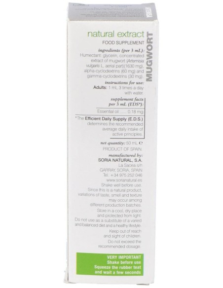 Ext. Artemisa Xxi 50Ml. S/Al de Soria Natural