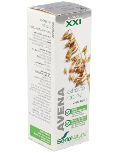 Ext. Avena Xxi  50Ml. S/Al de Soria Natural