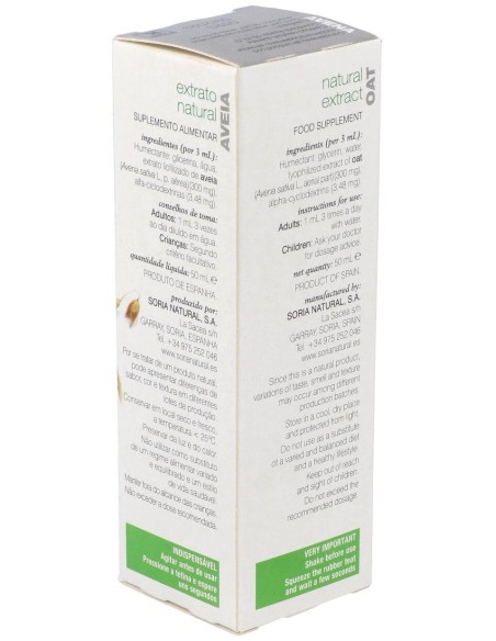 Ext. Avena Xxi  50Ml. S/Al de Soria Natural