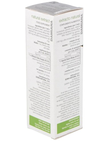 Ext. Damiana Xxi 50Ml. S/Al de Soria Natural
