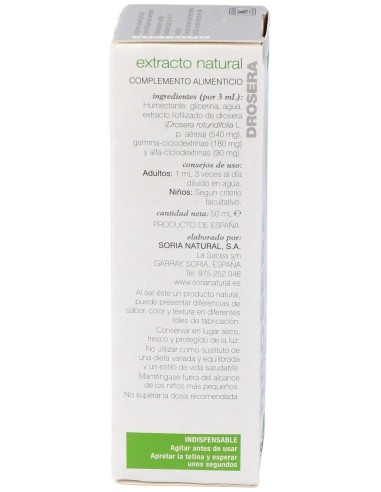 Ext. Drosera Xxi 50Ml. S/Al de Soria Natural