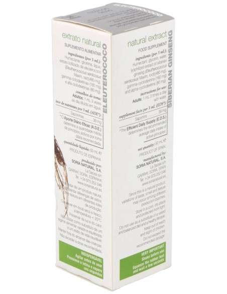 Ext. Eleuterococo Xxi 50Ml. S/Al de Soria Natural