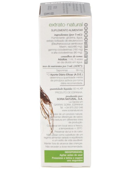 Ext. Eleuterococo Xxi 50Ml. S/Al de Soria Natural