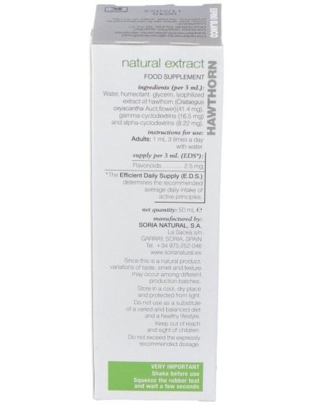 Ext. Espino Blanco Xxi 50Ml. S/Al de Soria Natural