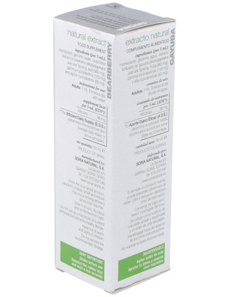 Ext. Gayuba Xxi 50Ml. S/Al de Soria Natural