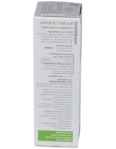 Ext. Hiperico Xxi 50Ml. S/Al de Soria Natural