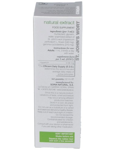 Ext. Hiperico Xxi 50Ml. S/Al de Soria Natural