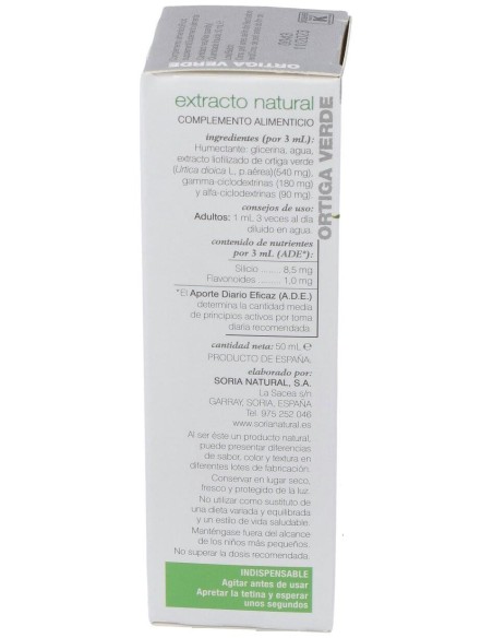 Ext. Ortiga Verde Xxi 50Ml. S/Al de Soria Natural