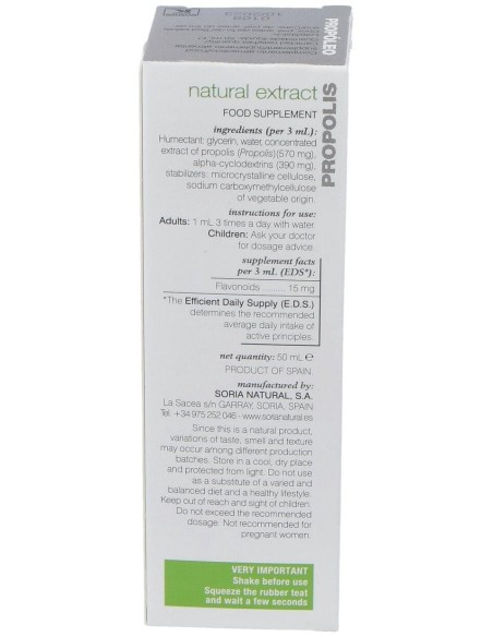 Ext. Propoleo Xxi 50Ml. S/Al de Soria Natural