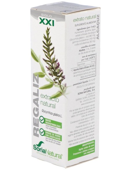 Ext. Regaliz Xxi 50Ml. S/Al de Soria Natural