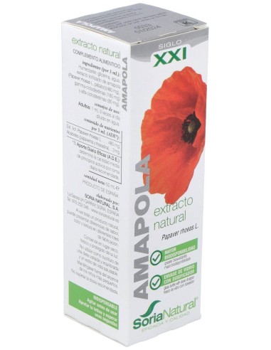 Ext. Amapola Xxi 50Ml. S/Al de Soria Natural