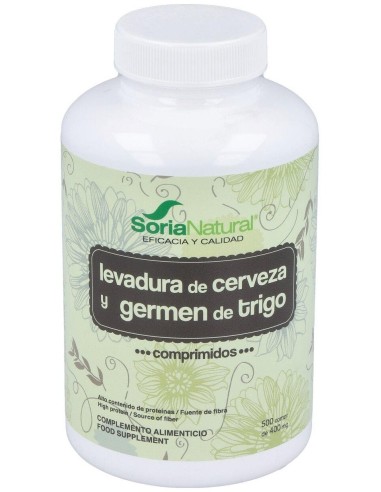 Germen De Trigo Y Levadura De Cerveza 500Comp. de Soria Natural