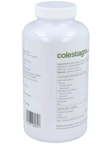 Aceite De Onagra Colestagra 500Perlas de Soria Natural