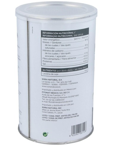 Naturcitina (Lecitina Ip Granulada) 400Gr. de Soria Natural