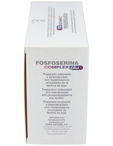 Fosfoserina Complex Plus 28Sbrs. de Soria Natural