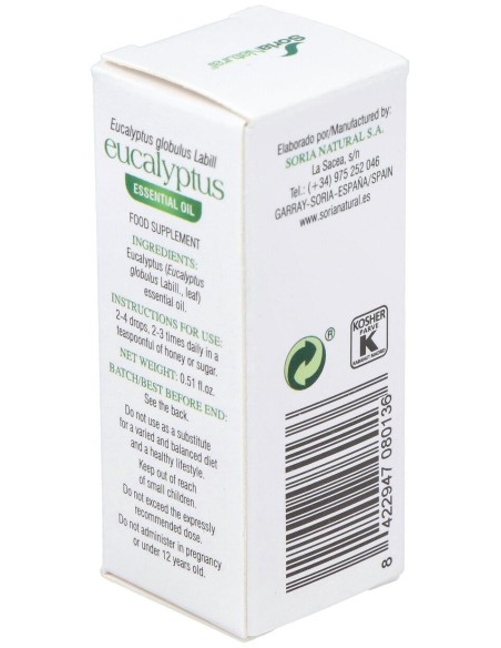Esencia Eucalipto 15Cc. de Soria Natural