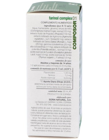 Composor 01 Farinol Complex Xxi 30Ml. Spray de Soria Natural