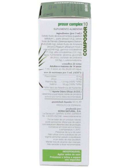 Composor 10 Prosor Complex Xxi 50Ml. de Soria Natural