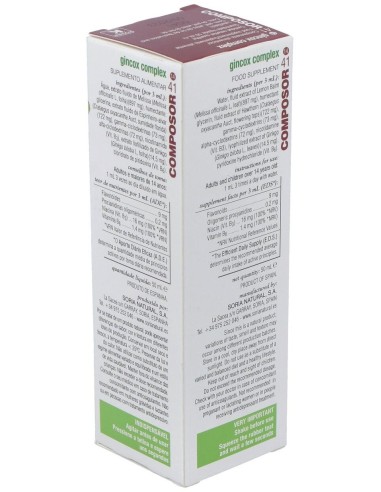 Composor 41 Gincox Complex Xxi 50Ml. de Soria Natural