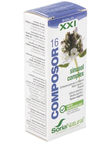 Composor 16 Sinusol Complex Xxi 25Ml. de Soria Natural