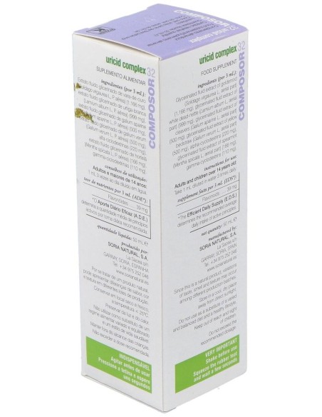 Composor 32 Uricid Complex Xxi 50Ml. de Soria Natural