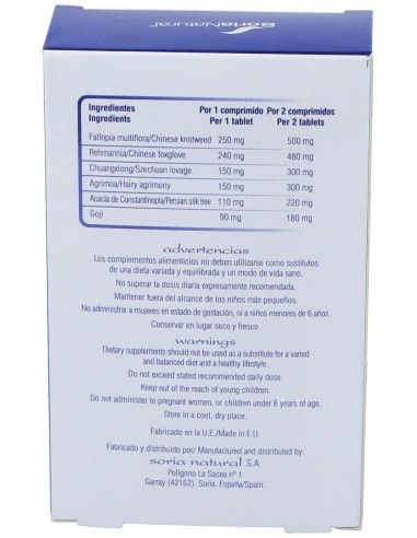 Chinasor 07 Yang Xue An Shen Wan 30Comp. de Soria Natural