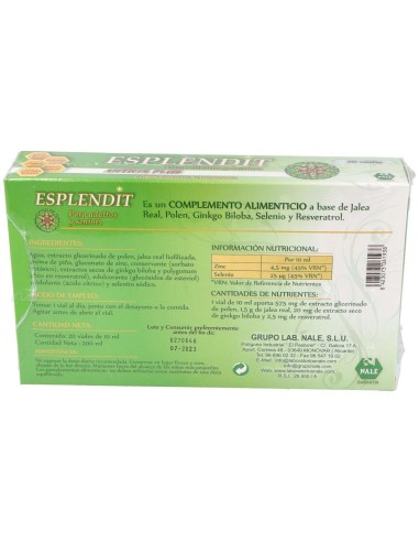 Esplendit Adultos Y Seniors 20Viales de Nale