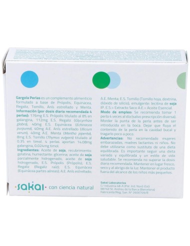 Gargola Perlas 30Perlas de Sakai