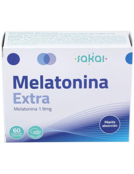 Melatonina Extra Masticable 60Comp. de Sakai