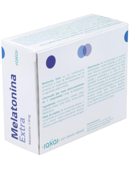Melatonina Extra Masticable 60Comp. de Sakai