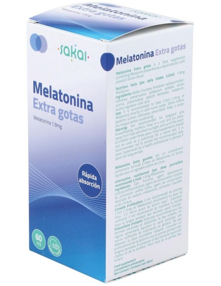Melatonina Extra Gotas 60Ml. de Sakai