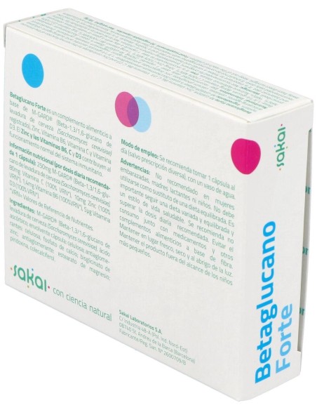 Betaglucano Forte 30Cap. de Sakai