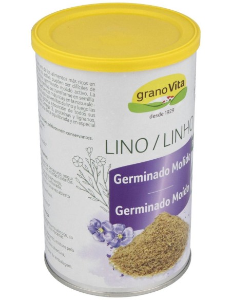 Semillas De Lino Germinado Molido 500Gr. de Granovita