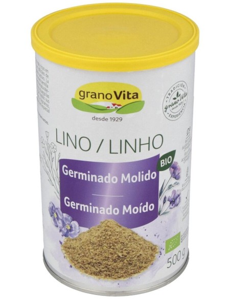 Semillas De Lino Germinado Molido 500Gr. de Granovita