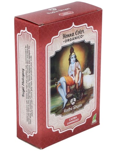 Henna Polvo Caoba Luminoso 100Gr. de Radhe Shyam