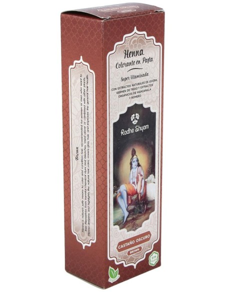 Henna Pasta Castaño Oscuro 200Gr. de Radhe Shyam