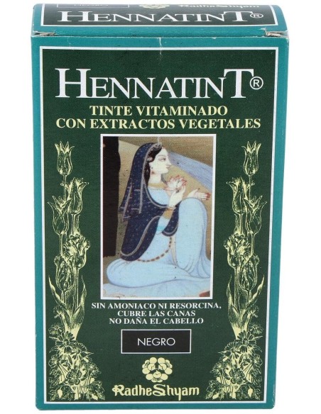 Hennatint Negro 60Ml. de Radhe Shyam