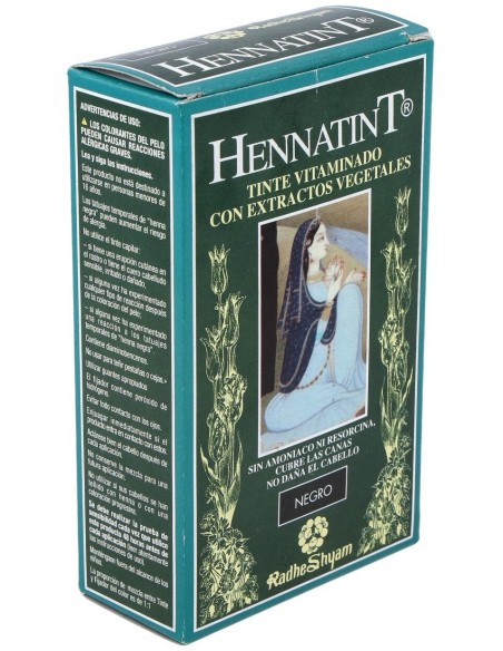 Hennatint Negro 60Ml. de Radhe Shyam