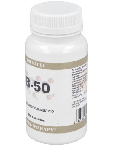 Complex B-50 100Comp. de Ortocel Nutri-Therapy