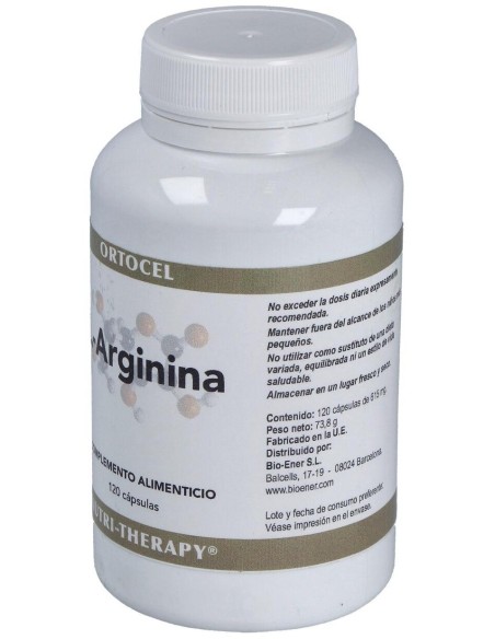 L-Arginina 500Mg. 120Cap. de Ortocel Nutri-Therapy