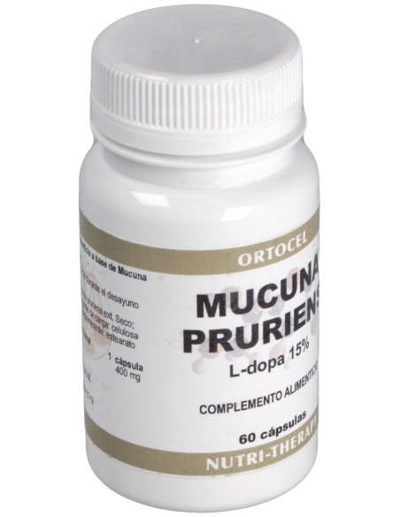Mucuna Pruriens 400Mg. 60Cap. de Ortocel Nutri-Therapy