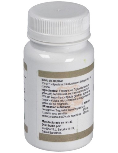 Fenogreco 500Mg. 60Cap. de Ortocel Nutri-Therapy