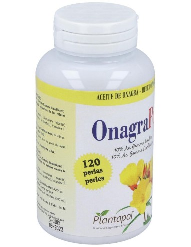 Onagrapol (Aceite de Onagra) 120 Perlas 700 Mg de Plantapol