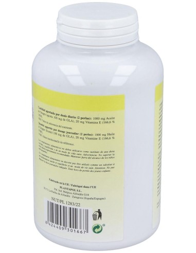 Onagrapol (Aceite De Onagra) 500Mg. 400Perlas de Plantapol