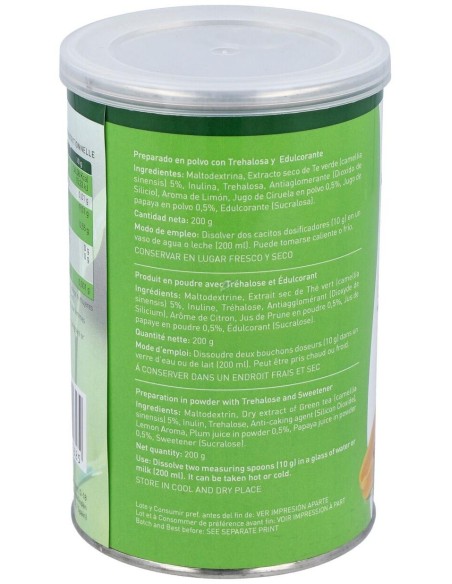 Te Verde Con Papaya Y Ciruela Bote 200Gr.Instantan de Plantapol