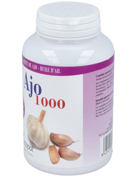 Ajo 1000 (Aceite de Ajo) 120 Perlas 1.400 Mg de Plantapol