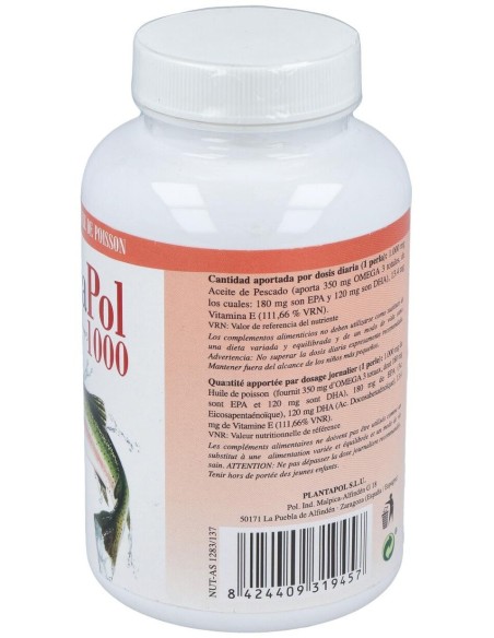 Omegapol (Aceite De Pescado) 1000Mg. 120Perlas de Plantapol