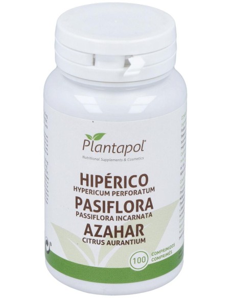 Hipérico, Pasiflora, Azahar (100 Comprimidos 500 Mg) de Plantapol