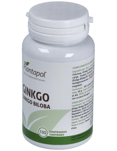 Ginkgo Biloba (100 Comprimidos 600 Mg)                                                                         de Plantapol