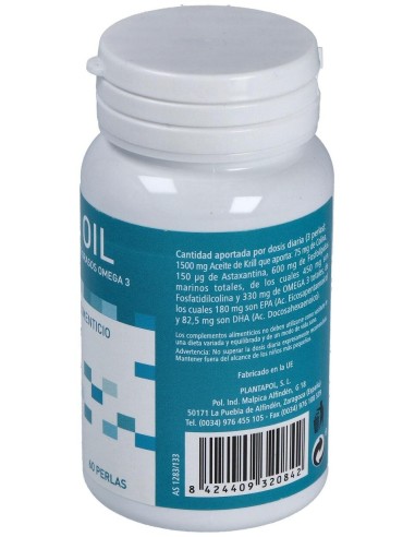 Krill Oil Aceite De Krill Antartico 60Perlas de Plantapol